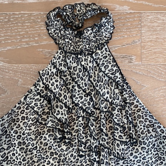 Forever 21 Leopard Print Halter Top | L - Picture 3 of 5